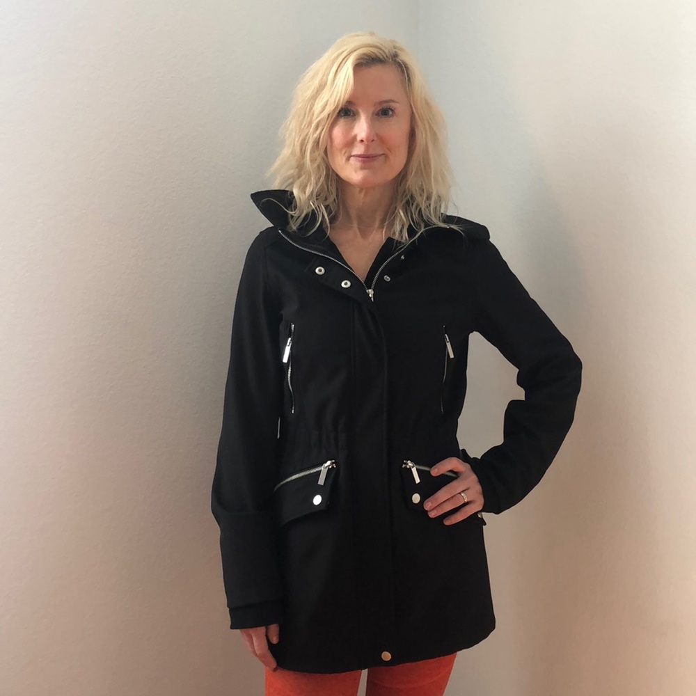 French Connection Black Trench Coat
